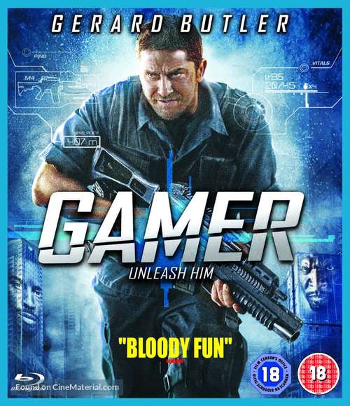 Gamer - British Blu-Ray movie cover