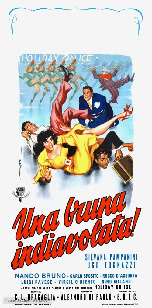 Una bruna indiavolata! - Italian Movie Poster
