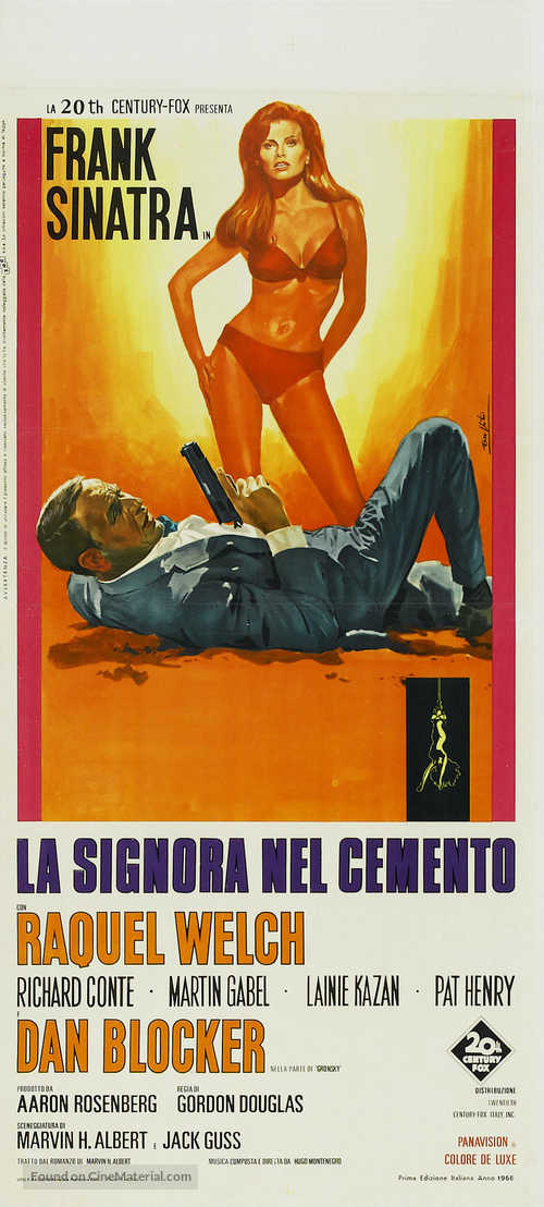 Lady in Cement - Italian Movie Poster
