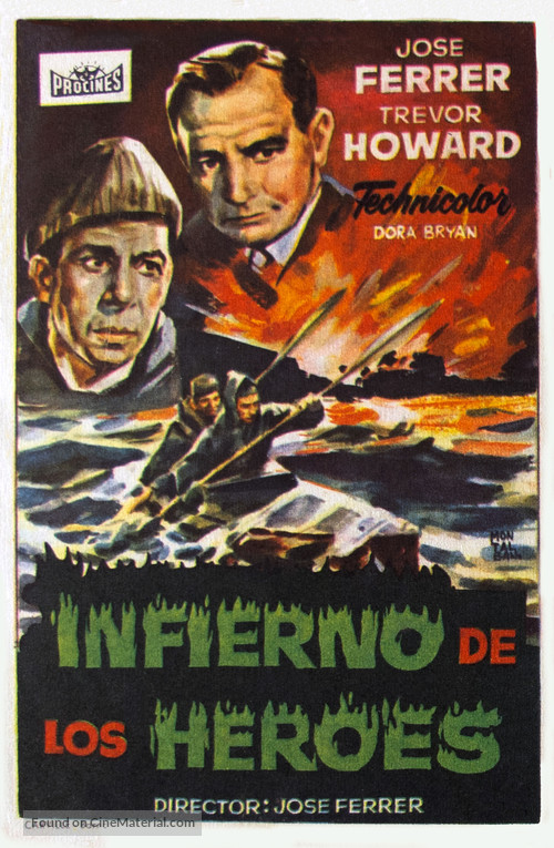 The Cockleshell Heroes - Spanish Movie Poster