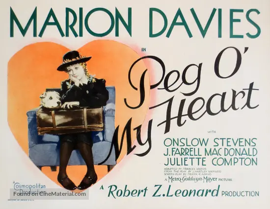 Peg O My Heart 1933 Movie Poster