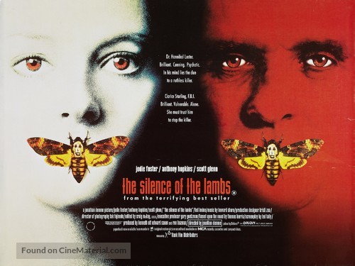 The Silence Of The Lambs - British Movie Poster