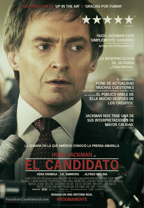 The Front Runner - Spanish Movie Poster