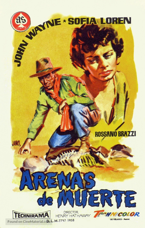Legend of the Lost - Spanish Movie Poster