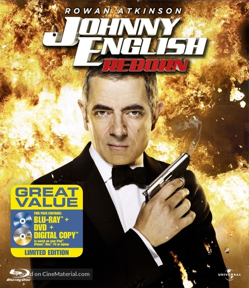 Johnny English Reborn - Blu-Ray movie cover