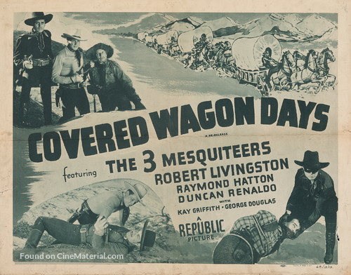 Covered Wagon Days - Re-release movie poster