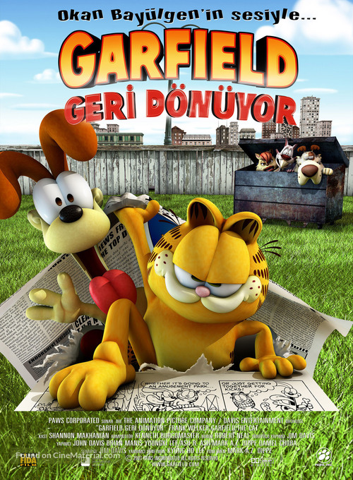 Garfield Gets Real - Turkish Movie Poster