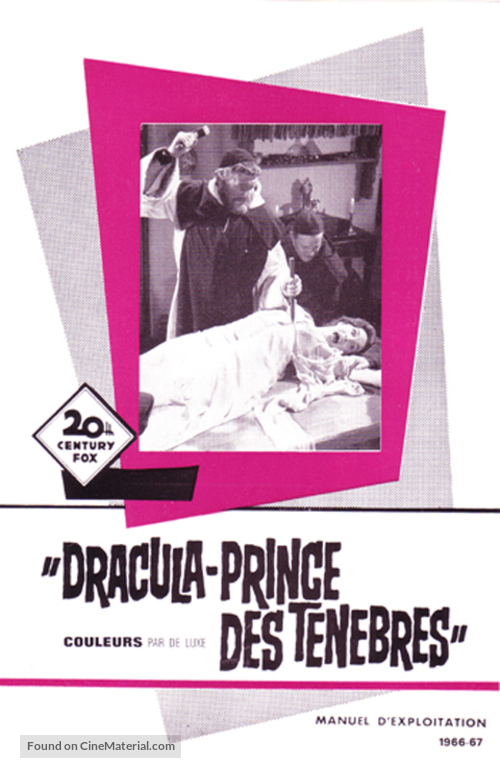 Dracula: Prince of Darkness - French poster