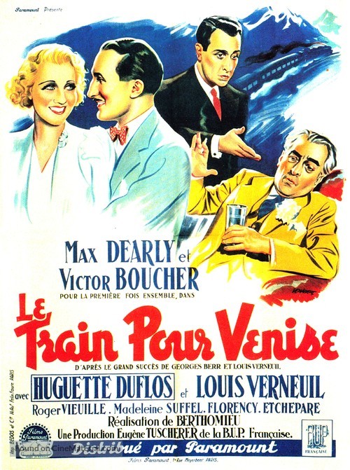 Le train pour Venise - French Movie Poster