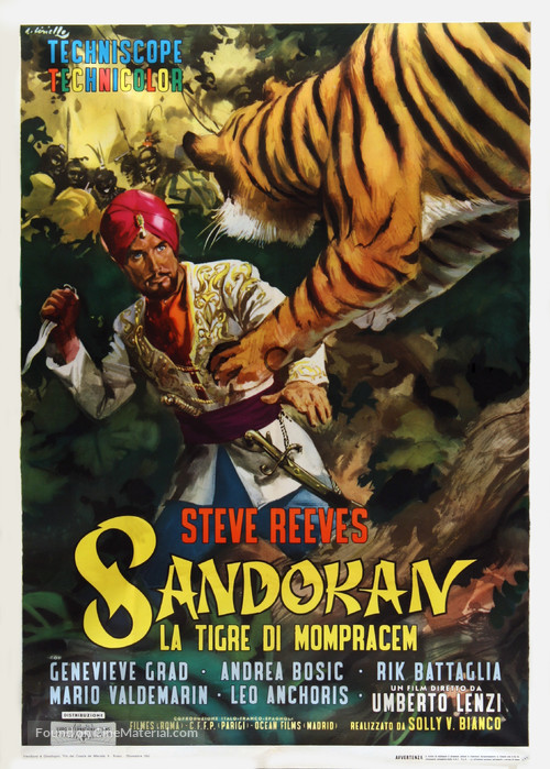 Sandokan, la tigre di Mompracem - Italian Movie Poster