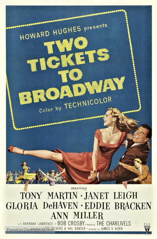 Two Tickets to Broadway - Movie Poster