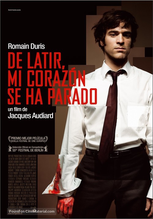 De battre mon coeur s&#039;est arr&ecirc;t&eacute; - Spanish Movie Poster