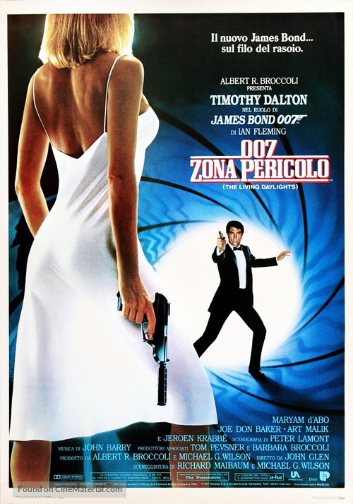 The Living Daylights - Italian Movie Poster