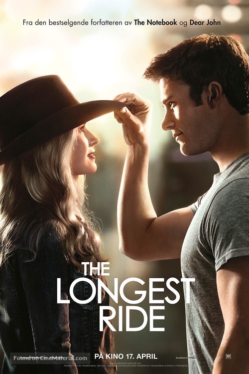 The Longest Ride - Norwegian Movie Poster