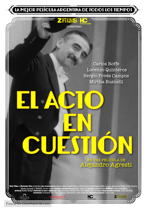 El acto en cuesti&oacute;n - Argentinian Movie Poster