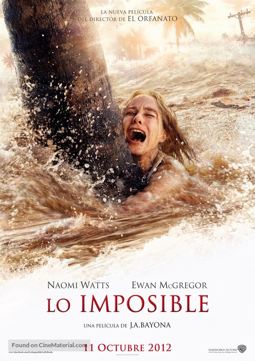 Lo imposible - Spanish Movie Poster