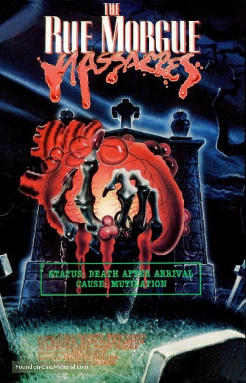 El jorobado de la Morgue - VHS movie cover