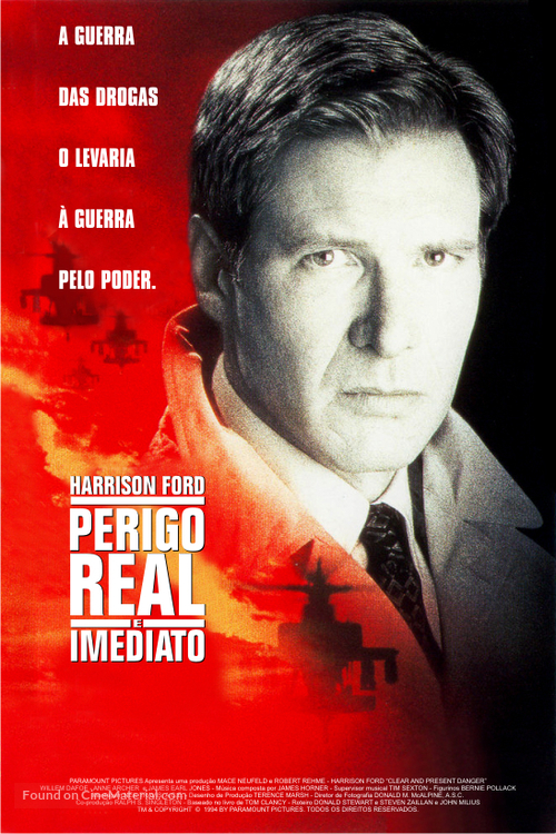 Clear and Present Danger - Brazilian Movie Poster