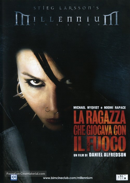 Flickan som lekte med elden - Italian DVD movie cover