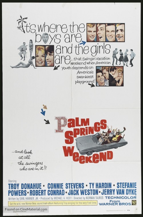 Palm Springs Weekend - Movie Poster