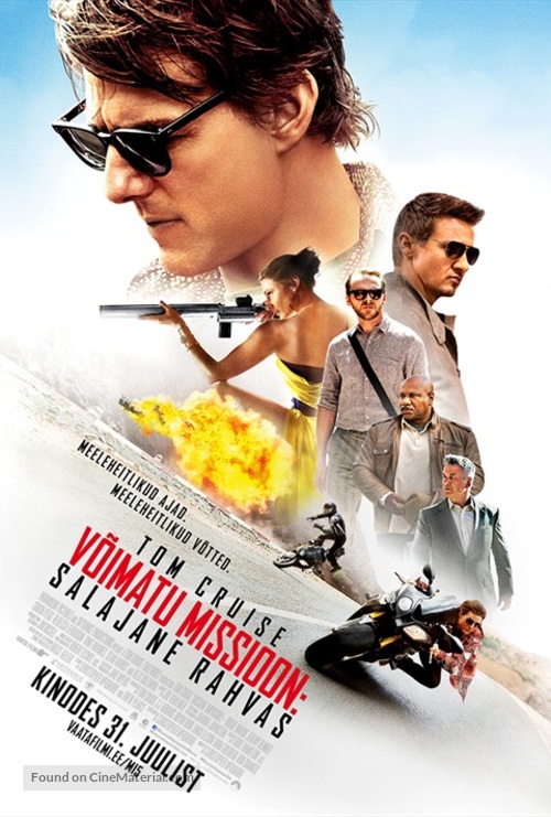 Mission: Impossible - Rogue Nation - Estonian Movie Poster