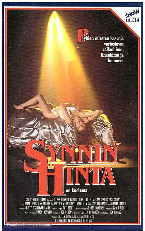 Mortal Sins - Finnish VHS movie cover