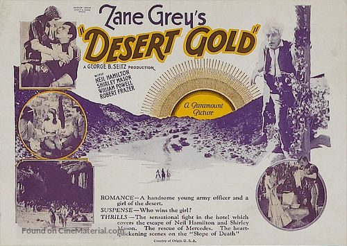 Desert Gold - poster