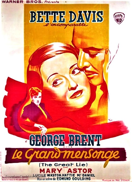 The Great Lie - French Movie Poster