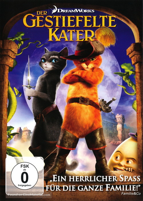 Puss in Boots - German DVD movie cover