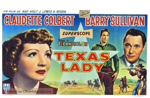Texas Lady - Belgian Movie Poster