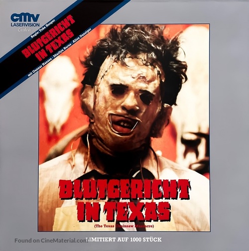 The Texas Chain Saw Massacre - German Movie Cover