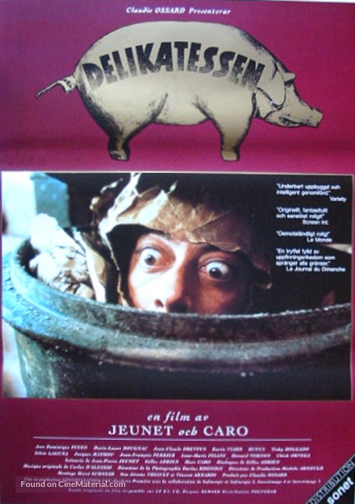 Delicatessen - Swedish Movie Poster