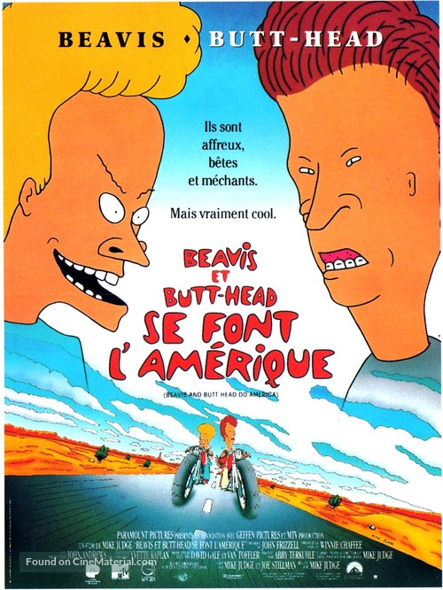 Beavis and Butt-Head Do America - French Movie Poster