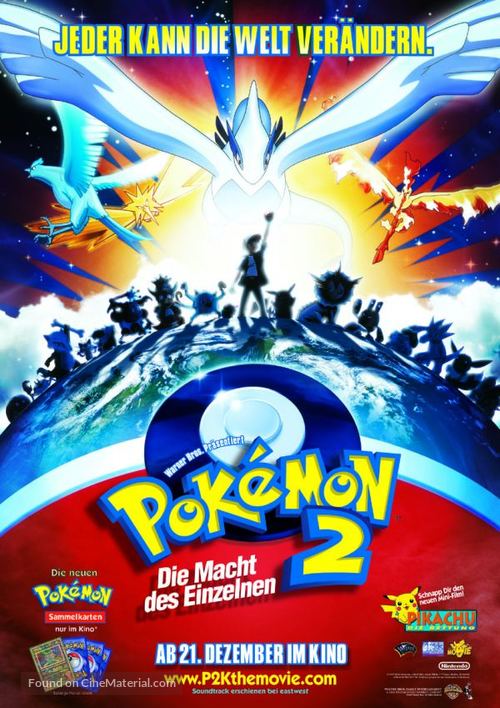 Pok&eacute;mon: The Movie 2000 - German Movie Poster