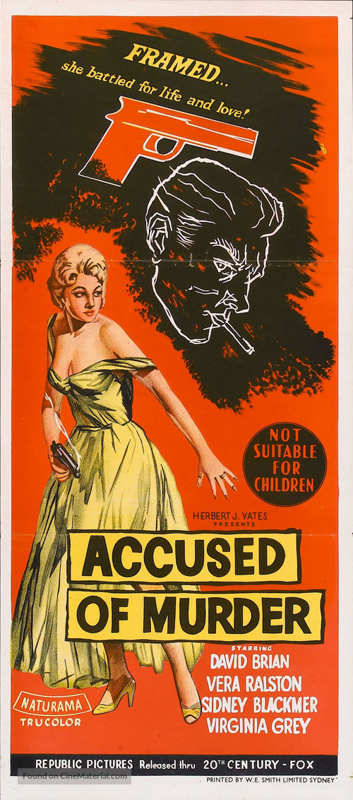 Accused of Murder - Australian Movie Poster