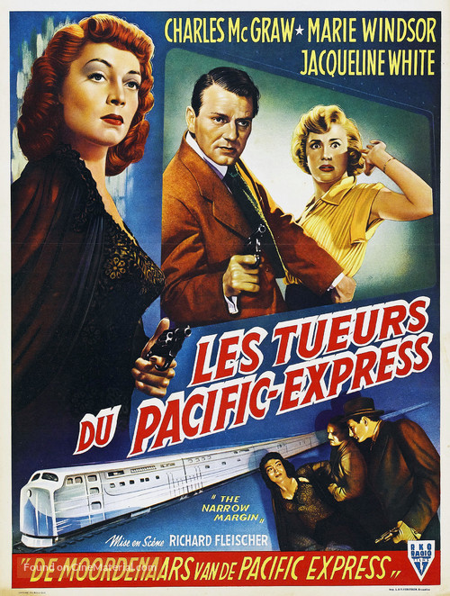 The Narrow Margin - Belgian Movie Poster