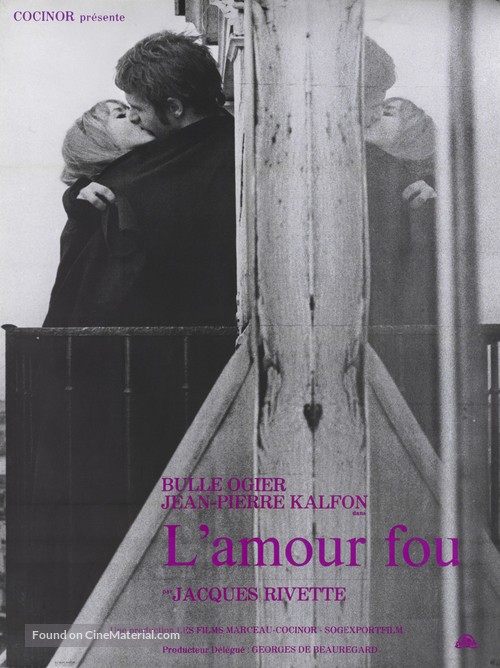 L&#039;amour fou - French Movie Poster