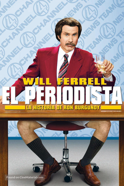 Anchorman: The Legend of Ron Burgundy - Argentinian Movie Cover
