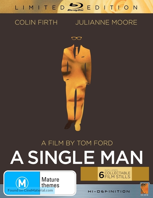 A Single Man - Australian Blu-Ray movie cover