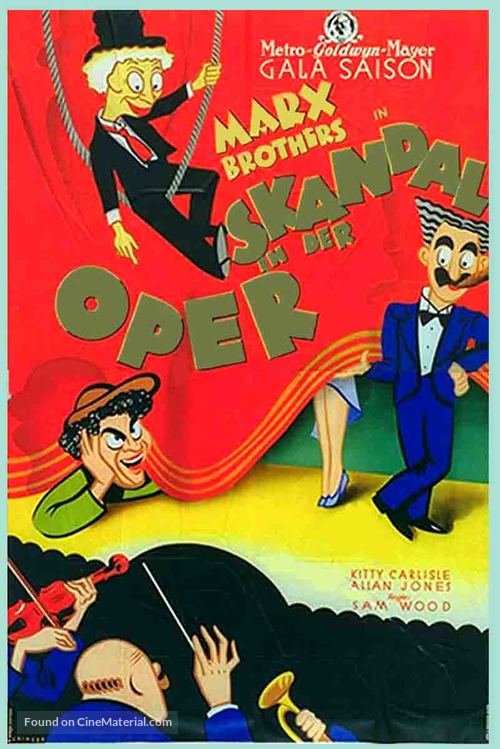 A Night at the Opera - German Movie Poster