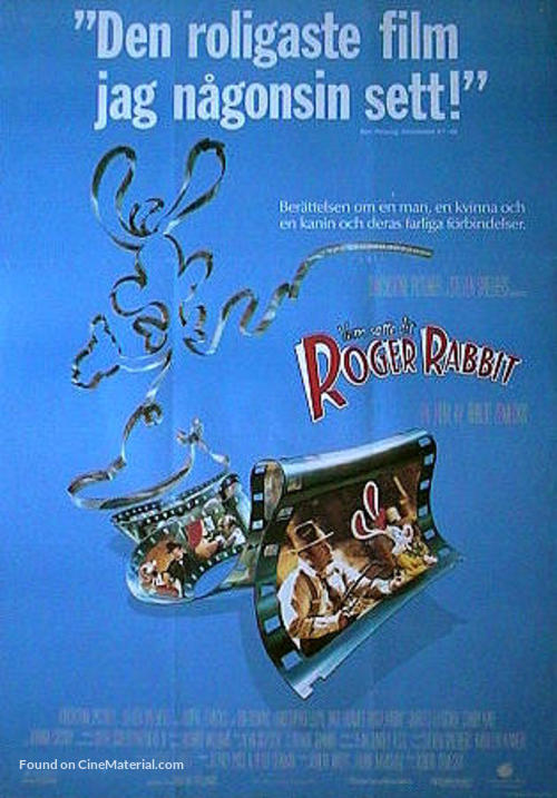 Who Framed Roger Rabbit - Swedish Movie Poster
