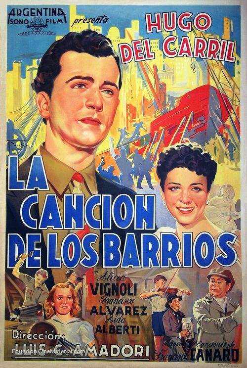 La canci&oacute;n de los barrios - Argentinian Movie Poster