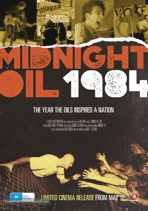 Midnight Oil: 1984 - Australian Movie Poster