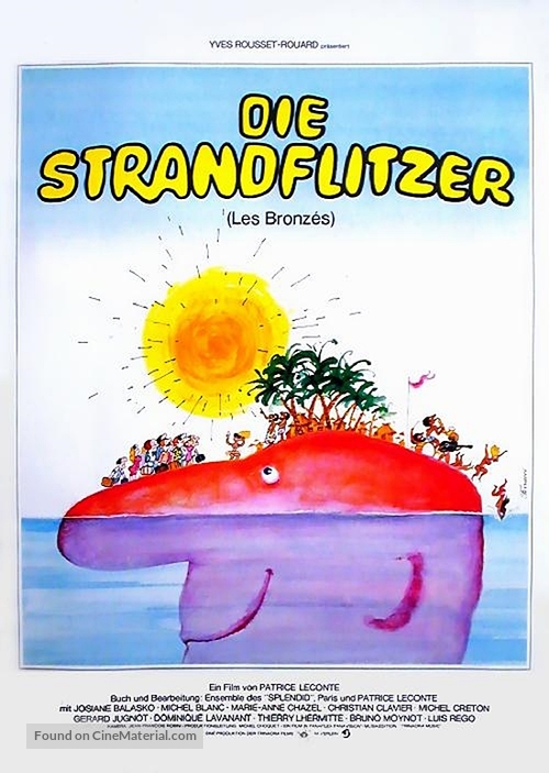 Les bronz&eacute;s - German Movie Poster