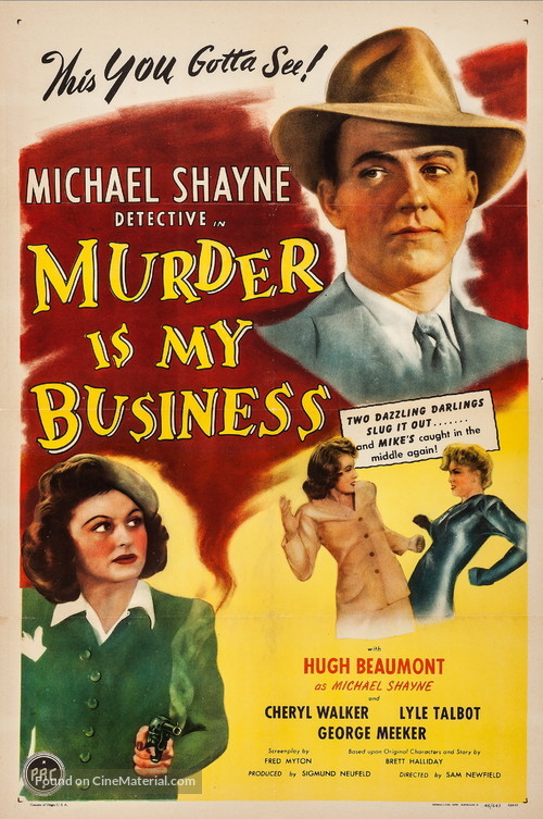 Murder Is My Business - Movie Poster