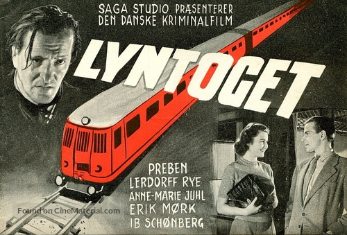 Lyntoget - Danish Movie Poster