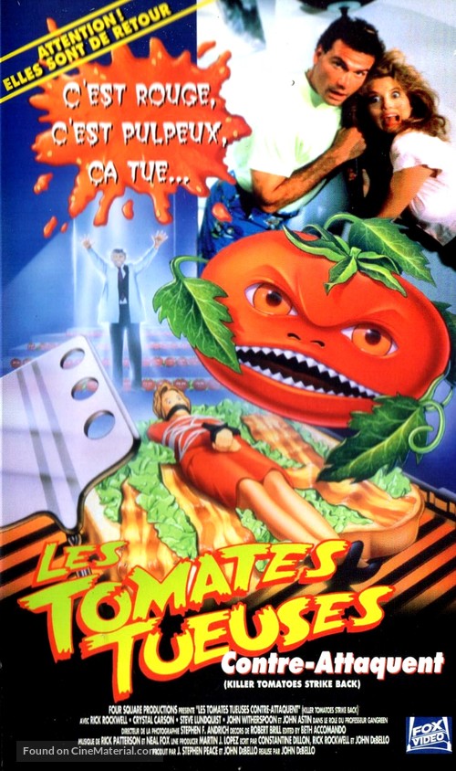 Killer Tomatoes Strike Back! - French VHS movie cover