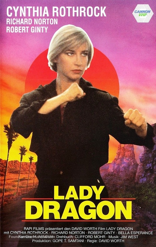 Lady Dragon - German VHS movie cover