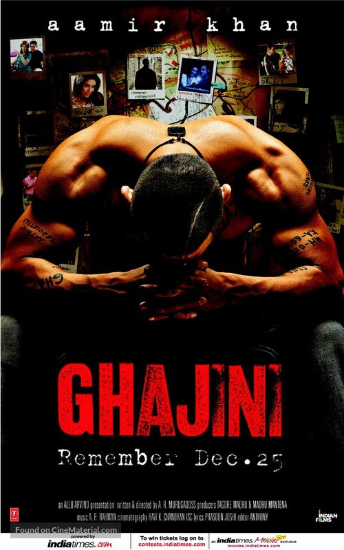 Ghajini - Indian Movie Poster