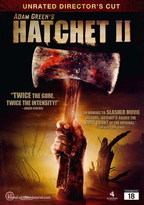 Hatchet 2 - Danish DVD movie cover